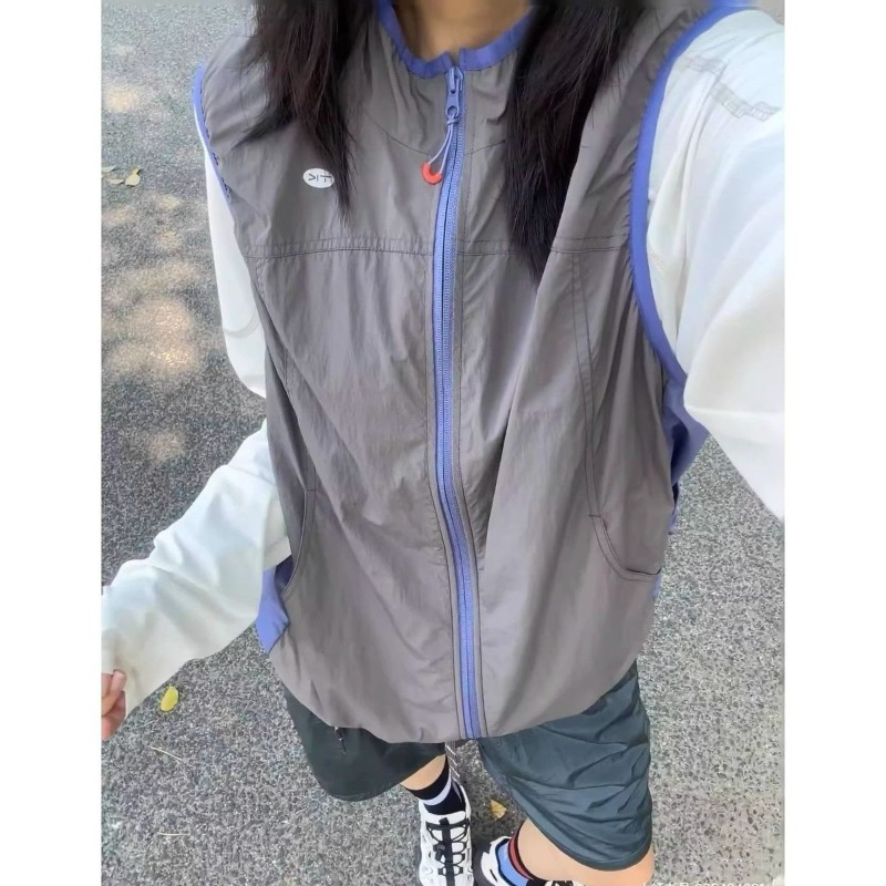 Fishing Vest Jacket - 여름 Y2K 경량 스포츠 민소매 재킷