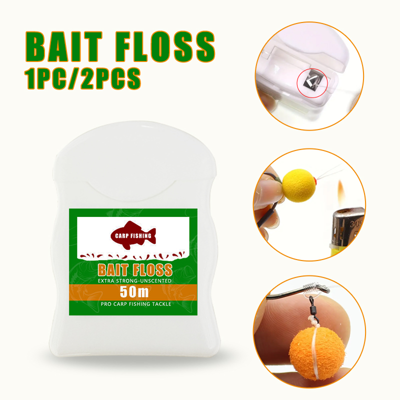 Freshwater Fishing Kit - 1개/2개 50m 잉어 낚시 미끼 플로스