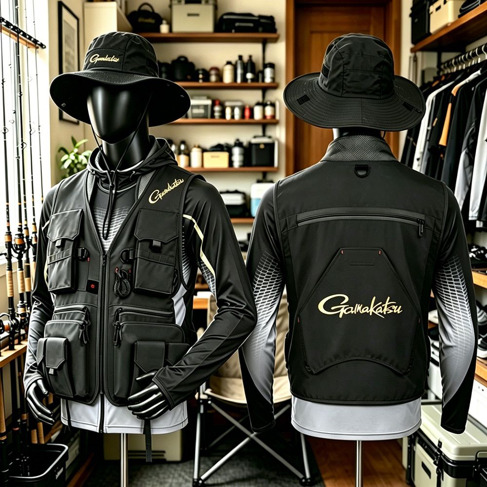 Fishing Vest Jacket - 가마카츠 멘 멀티 포켓 낚시 조끼