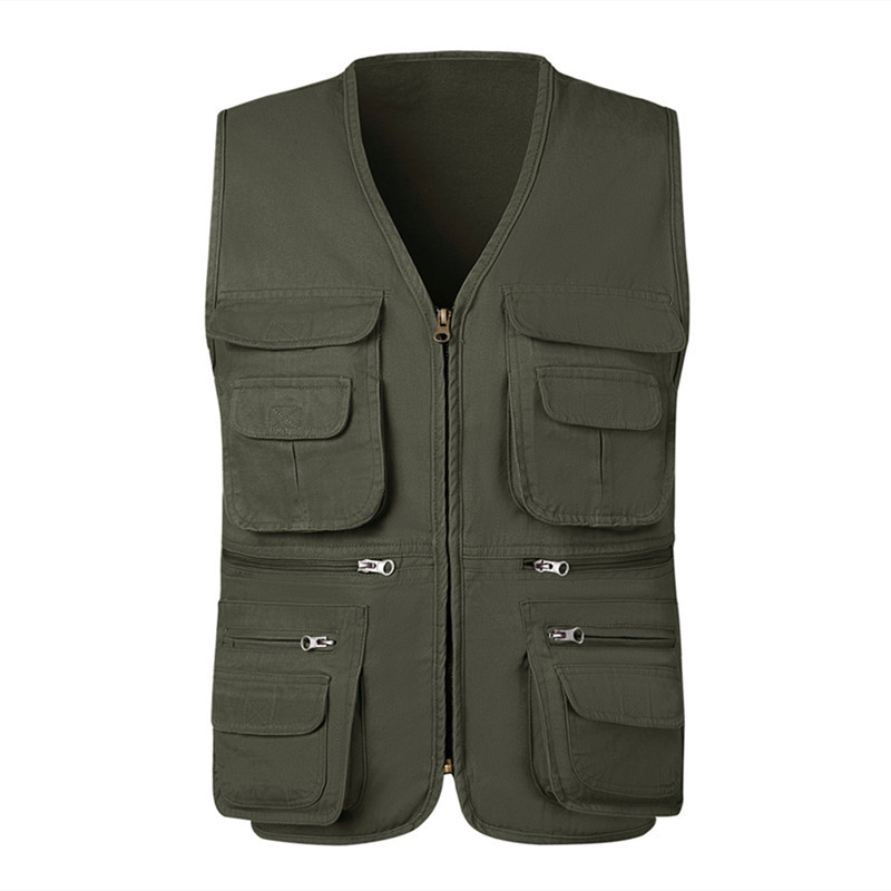 Fishing Vest Jacket - 여름 남성 전술 하이킹 낚시 조끼,