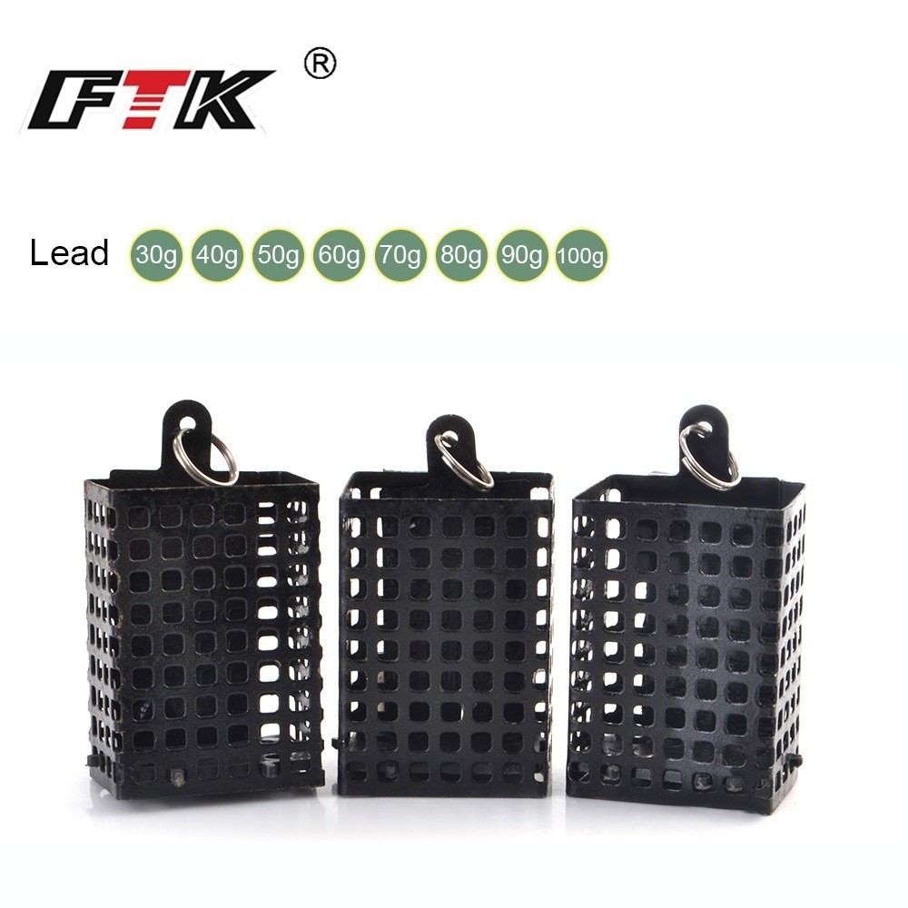 Freshwater Fishing Kit - 미끼통 사각형 금속 피더 와이어 소재