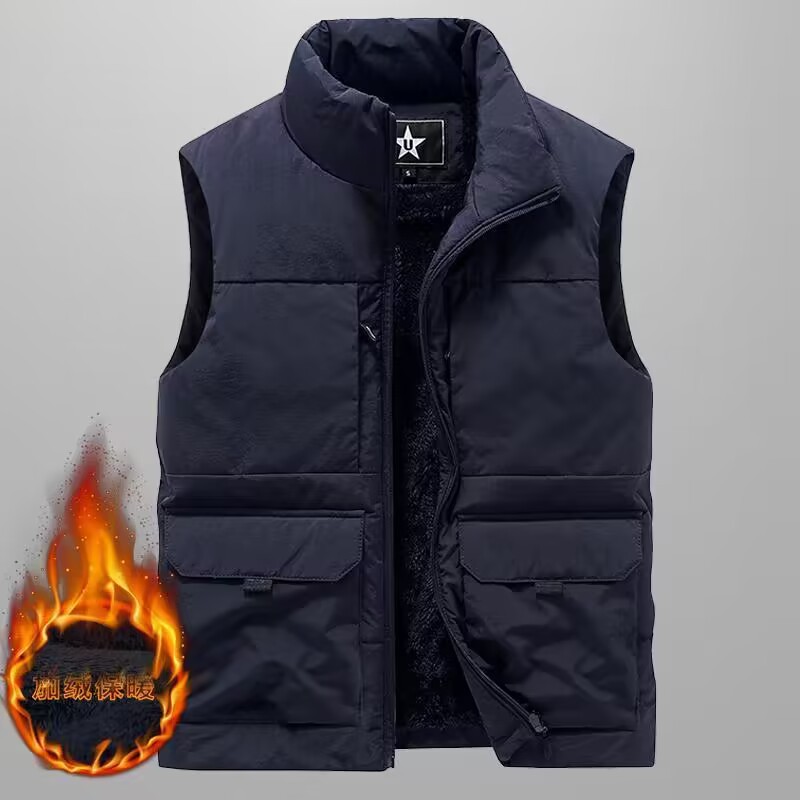 겨울 남성 카고 사냥 조끼 두꺼운 양털 따뜻한 민소매  - Fishing Vest Jacket 리뷰 및 가격