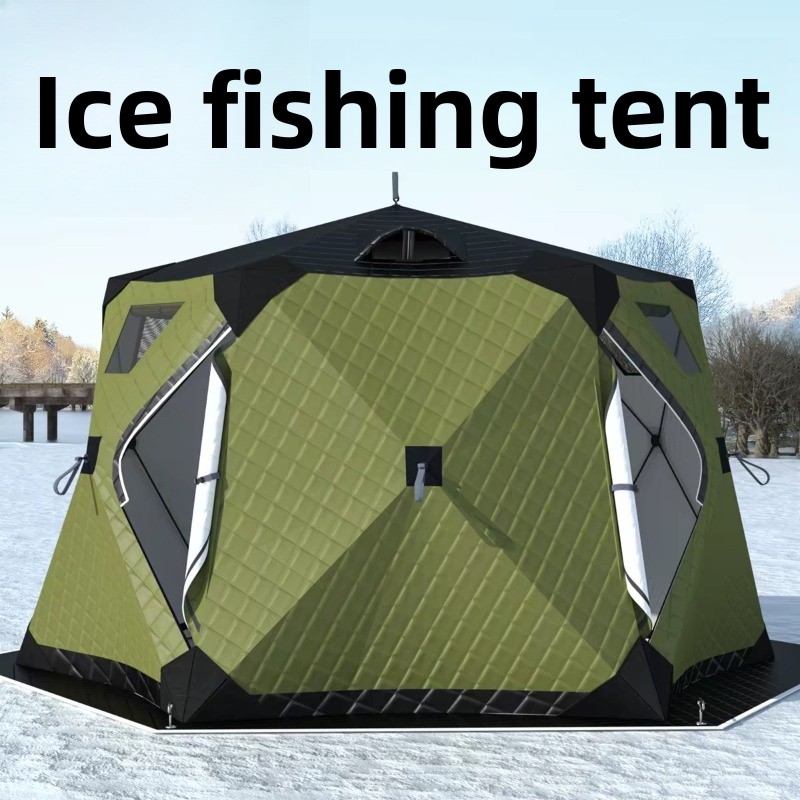 육각형 얼음낚시 텐트 – 두꺼운 텐트, 야외 캠핑 장비 - Fishing Equipment Needed 리뷰 및 가격