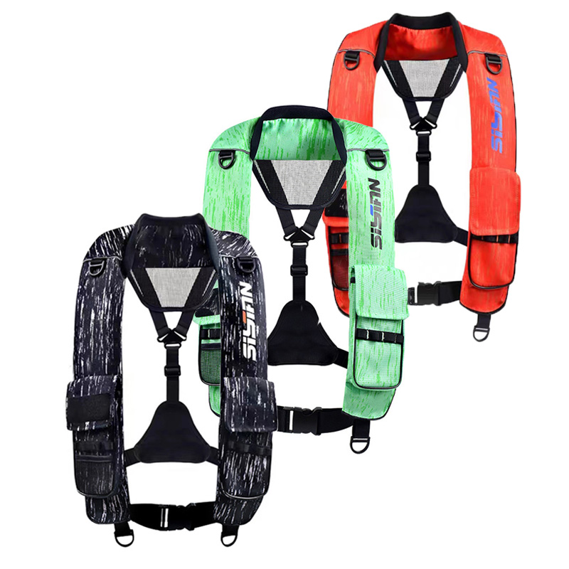 성인용 팽창식 루야 낚시 구명 조끼, 빠른 자동 수동  - Fishing Vest Jacket 리뷰 및 가격