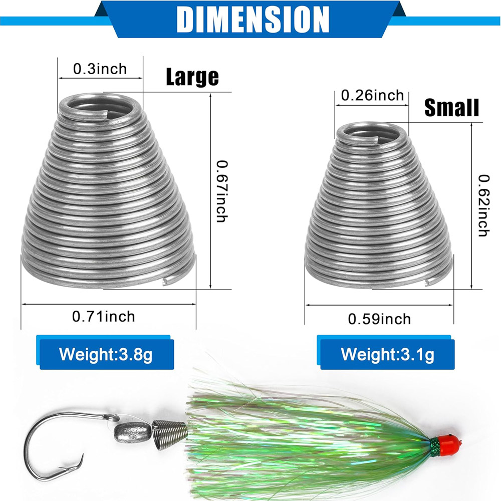 20Pcs Ballyhoo 미끼 장비 스프링 스테인레스 - Carp Fishing Tackle 리뷰 및 가격
