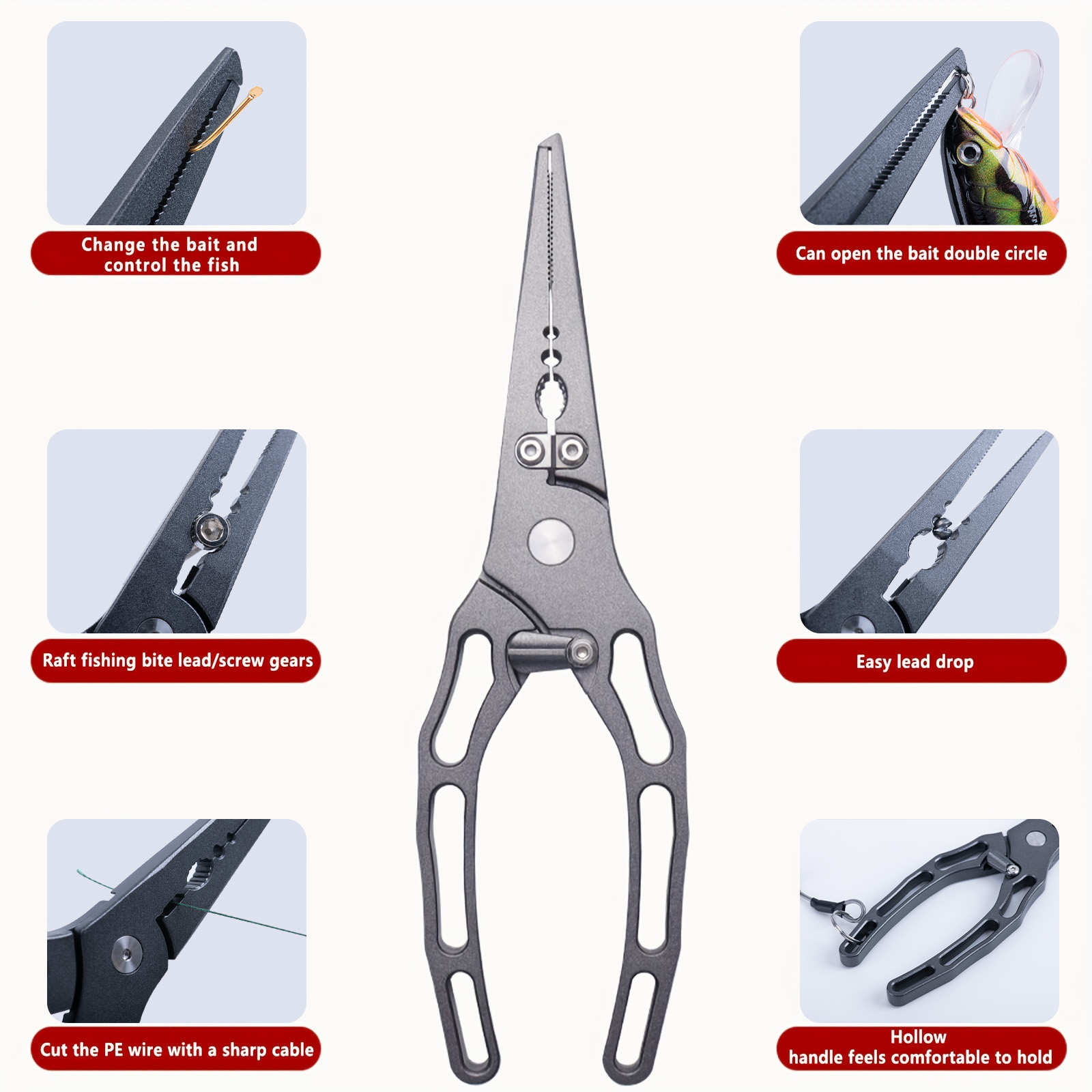 낚시 플라이어 및 피쉬 그리퍼 콤보 키트, 녹슬지 않는 - Fishing Equipment Amazon 리뷰 및 가격